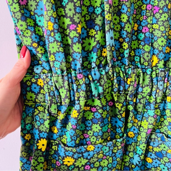 Big Bud Press Rare jumpsuit moss blossom print Size Large - Picture 8 of 9